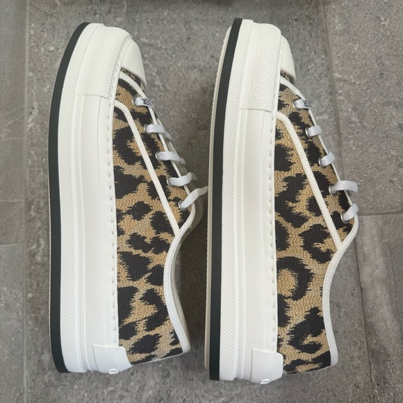 NWT Dior Walk’N’Dior Leopard Platform Sneakers, Size 9 - Picture 5 of 10